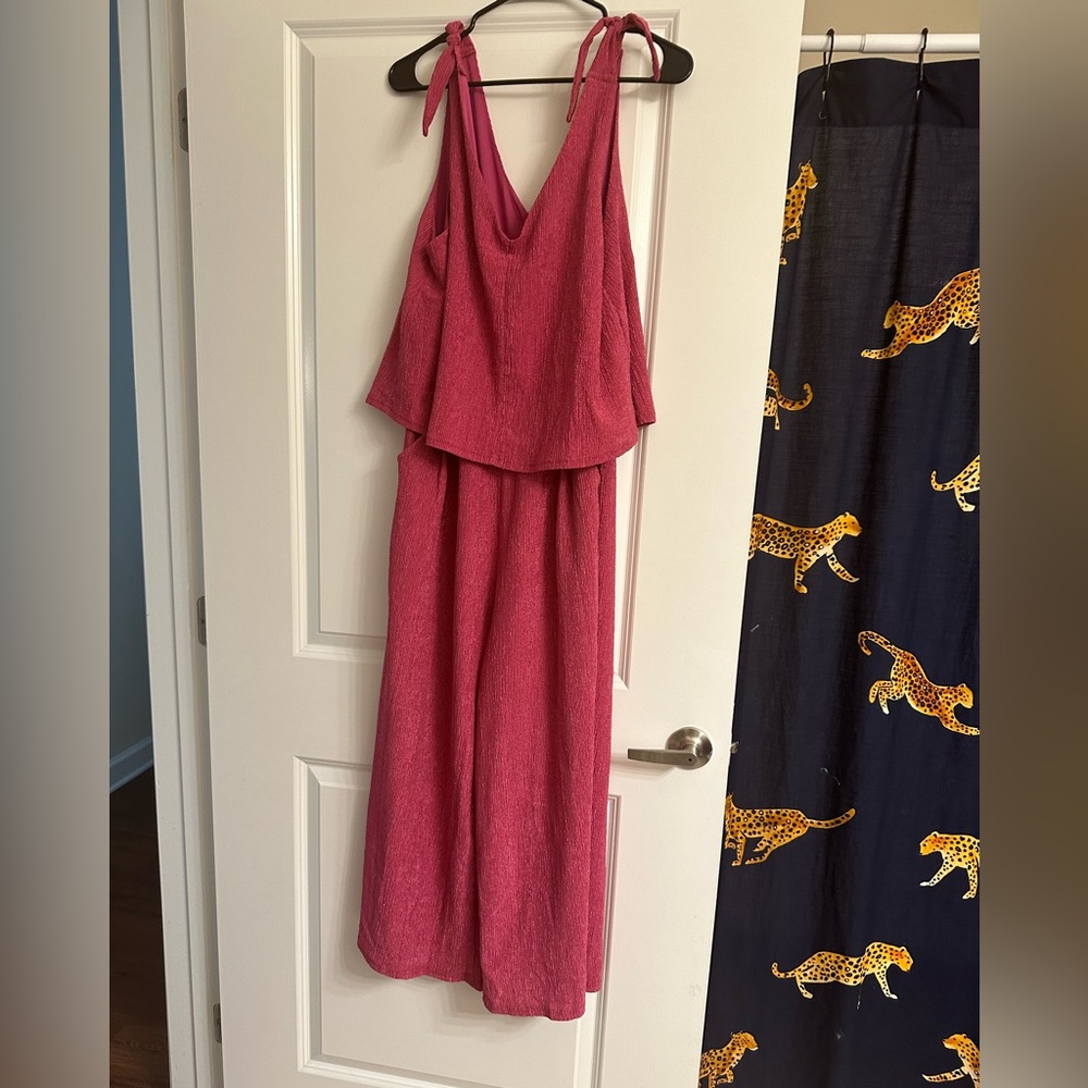 Pink Shimmer Jumpsuit